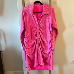 Good American pink sparkly dress size 5